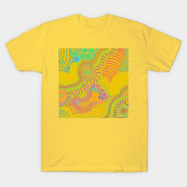 Bioluminesence Yellow T-Shirt by Esprit-Mystique